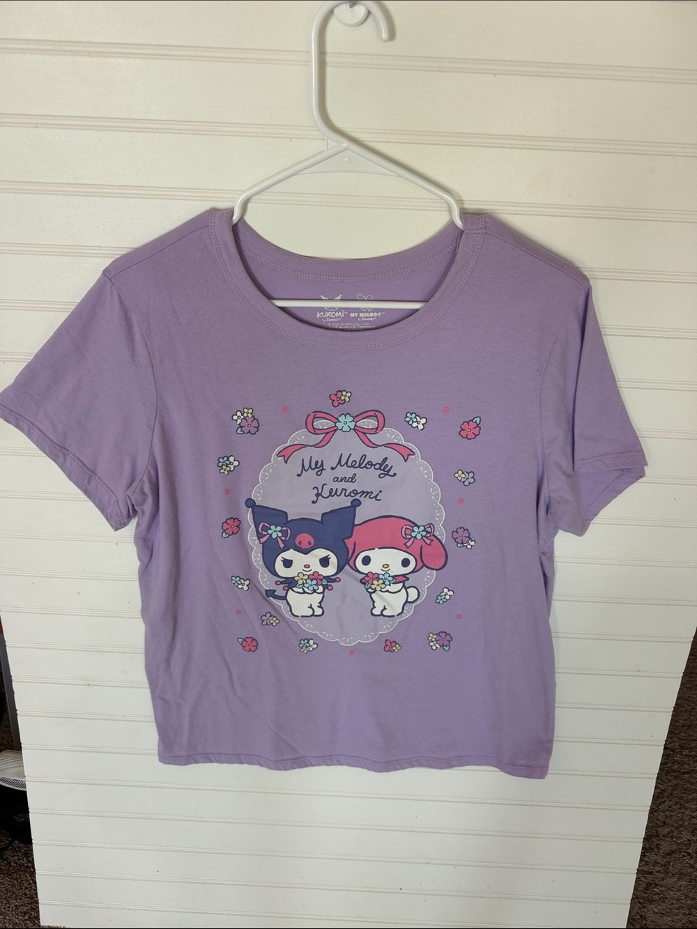 Sanrio Lavender My Melody & Kuromi Floral Graphic Tee